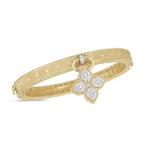 Roberto Coin Bracelet | Diamonds | Princess Flower - Yellow Gold