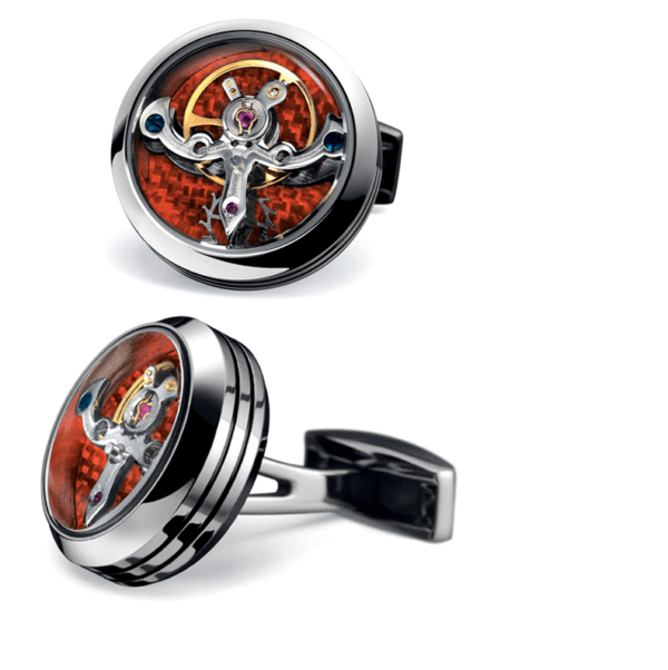 TF Geneva – Tourbillion cufflink - Red
