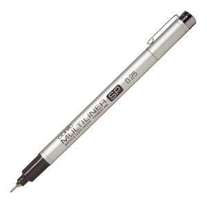 Copic Multiliner Pen  Size :- 0.25  ( Black)
