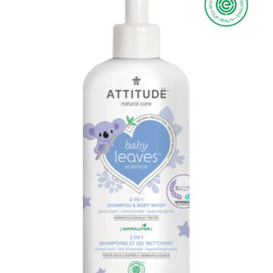 Attitude Baby Leaves 2in1 Natural Shampoo - night - almond milk - 473ml
