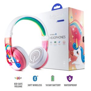 BUDDYPHONES Wave Bluetooth Headphones Waterproof Unicorn - Pink - Image 3