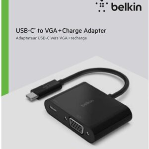 BELKIN USB-C to VGA 60W Power Delivery - Black - Image 3