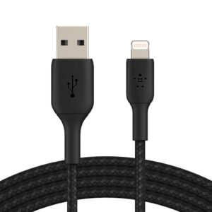BELKIN Boost Charge USB-A to Lightning Braided Cable 3Meter - Black - Image 3
