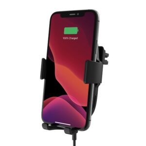 Belkin BOOSTCHARGE Auto Clamping Wireless Car Charger w/ Vent Mount 10W  - Automatic Arm Closing Technology, Fast Qi Charging, for Apple iPhone 12/11 Pro/Max/X/8 Plus & Android Phones  - Black - Image 3