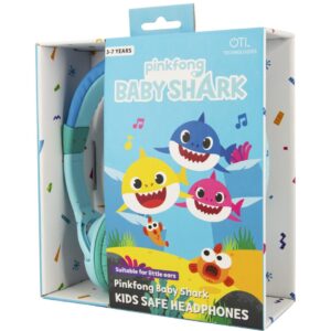 OTL Baby Shark OnEar Wired Headphone - Safe Volume Limiting @85dB, Foldable & Adjustable, Superb Sound Quality,  Works w/ Smartphones, Tablets, Ninetendo Switch, Laptops & devices w/ 3.5mm port - Blue - Image 3