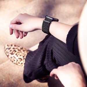 CASE-MATE 38-40mm Apple Watch Nylon Band - Mixed Metallic Black - Image 3