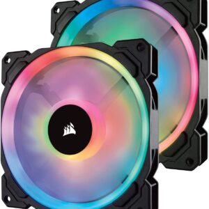 CORSAIR GAMING FAN LL140 RGB DUAL LOOP PWM DUAL PACK WITH LI