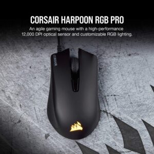Corsair Harpoon PRO RGB, Optical, 12000DPI