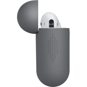 KEYBUDZ PodSkinz Switch Case with Carabiner for AirPods 1 & 2 - Earl Grey - Image 3