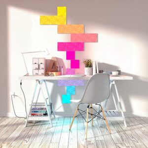 NANOLEAF Canvas Square White Expansion 4 Pack Touch and Rhythm Sensitive LED Light Panels - Image 3