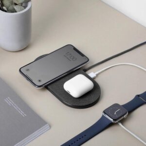 NATIVE UNION Drop XL Wireless Charging Pad Fabric Slate - Image 3