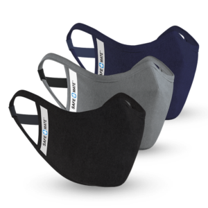 CASE-MATE Safe Mate Washable Cloth Mask - 3 pack - Black/Navy/Gray
