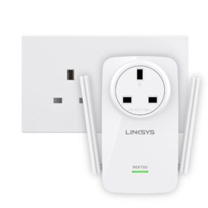 LINKSYS Amplify - Dual-Band Wi-Fi Range Extender/Wi-Fi Booster/Repeater - AC1200 (RE6700) - UK Plug - Image 3