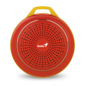 SPEAKER: SP-906BT, 5 HOURS PLAY TIME, 500MAH BATTERY WITH CARABINER - GLOWING RED