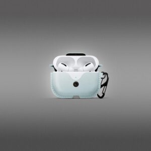 TWELVE SOUTH AirSnap Leather Protective Case for AirPods Pro - Slate Blue - Image 3