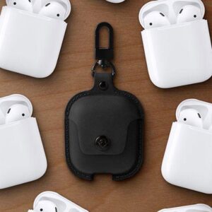 TWELVE SOUTH AirSnap Leather Protective Case for AirPods - Black - Image 3