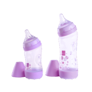 Malish - Anti-colic Feeding Bottle - Purple