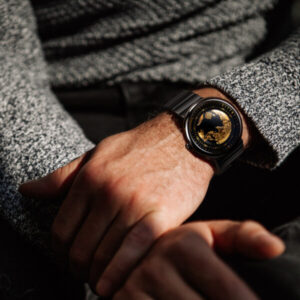 CIGA Design |  Mechanical Watch | Ceramic Case | Mechanical Display | U Series Blue Planet Gilding Edition - Image 4